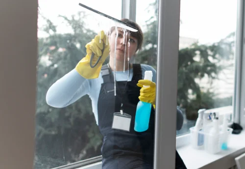 Nettoyage de vitres intérieures et extérieures à Herbeys